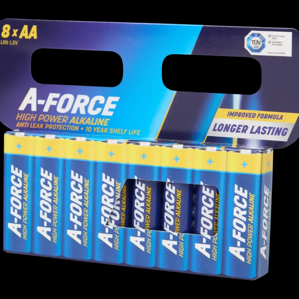 Batterijen* A-Force High Power Alkaline batterijen AA 8 Stuks | Action NL