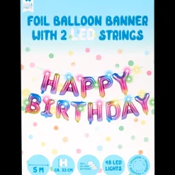 Feestartikelen* Cool2Party folieballon slinger Happy Birthday | Action NL