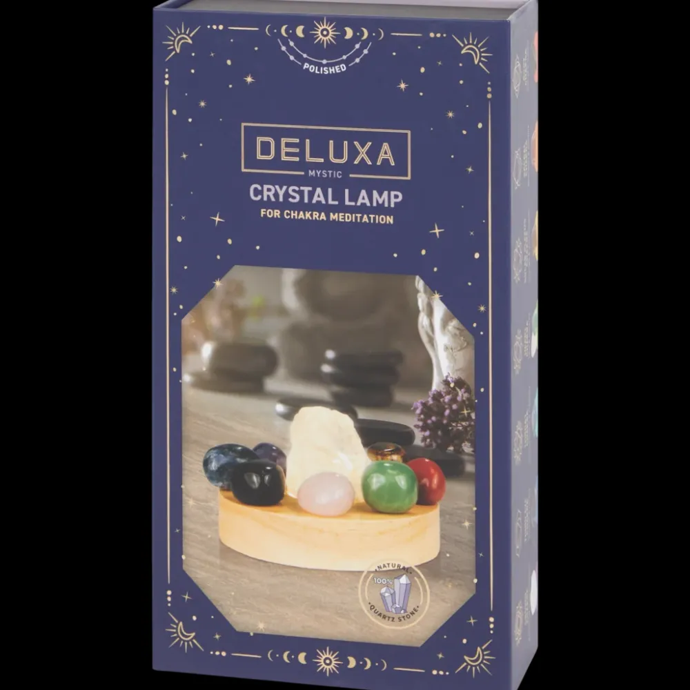 Lampen* Deluxa chakralamp met 8 kristallen | Action NL