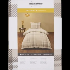 Beddengoed* Flanel dekbedovertrek 140 x 200 cm | Action NL