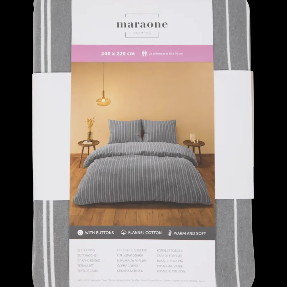 Beddengoed* Flanel dekbedovertrek 240 x 220 cm | Action NL