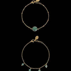 Horloges & Sieraden* Gold plated armbandjes met edelsteen | Action NL