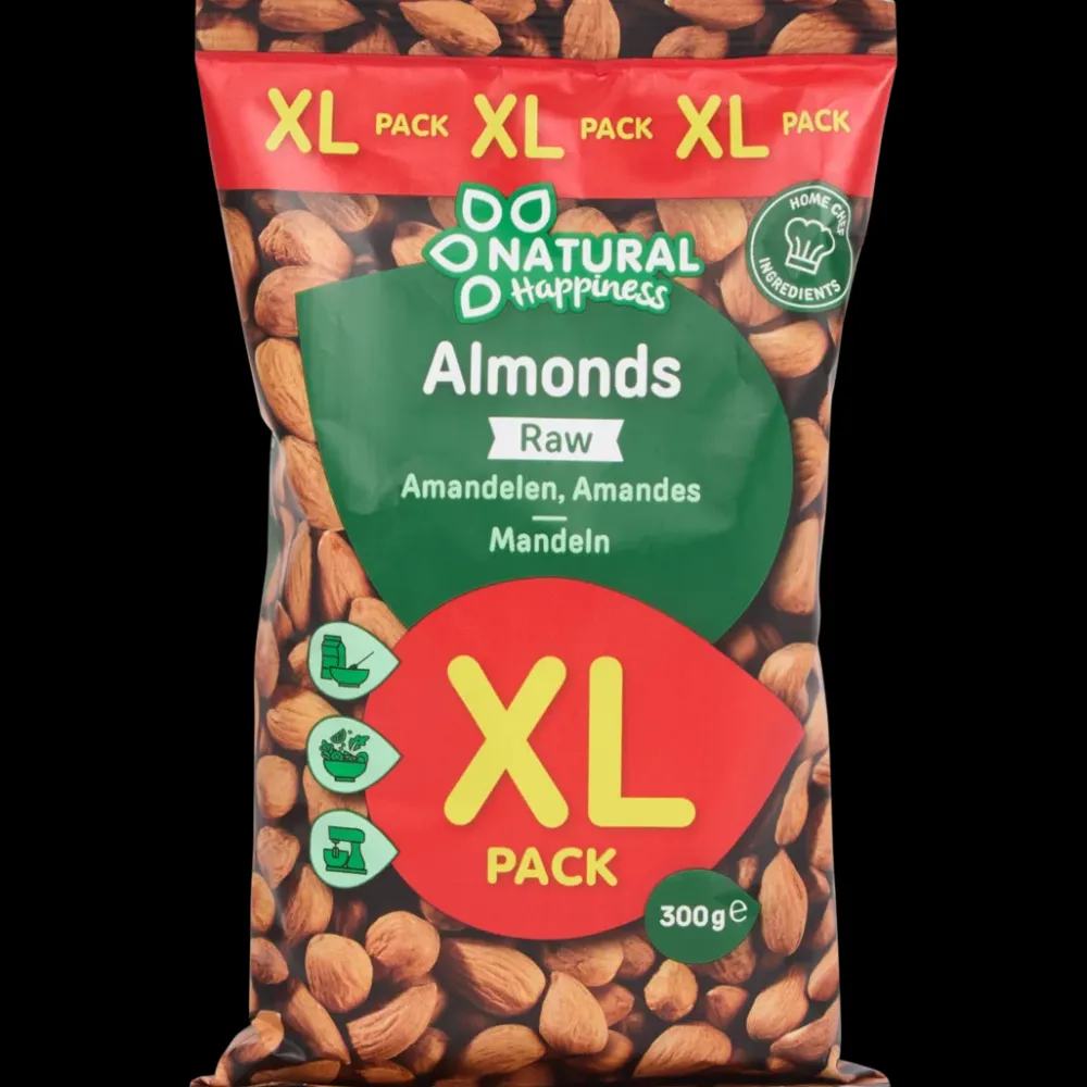 Noten & Snacks* Natural Happiness amandelen XL-pack | Action NL