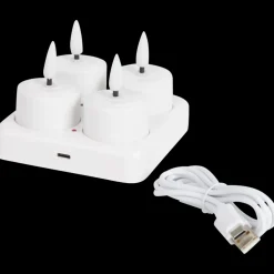 Kaarsen* Oplaadbare theelichten wit Wit | Action NL