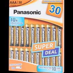 Batterijen*Panasonic alkaline batterijen AAA 30 Stuks | Action NL