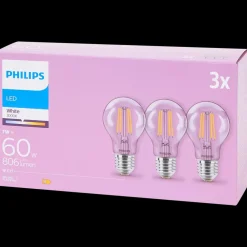 Verlichting* Philips filament-lampen 7 watt 806 lm | Action NL