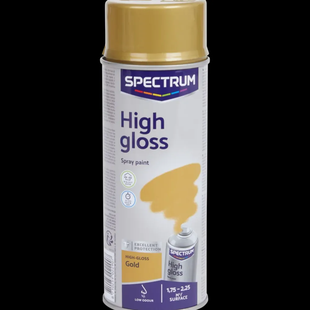 Verf*Spectrum hoogglans spuitverf goud Goud 400 ml | Action NL
