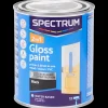 Verf*Spectrum 2-in-1 hoogglans verf zwart Zwart 750 ml | Action NL