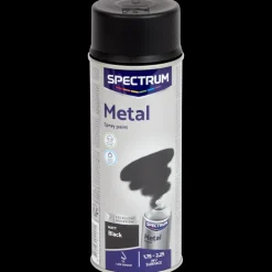 Verf*Spectrum spuitverf voor metaal mat zwart Zwart 400 ml | Action NL
