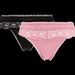Ondergoed* Strings met kant Vrouw 2 Stuks | Action NL