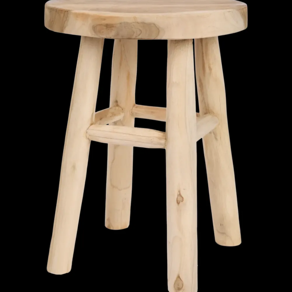 Woonaccessoires* Teakhouten kruk | Action NL