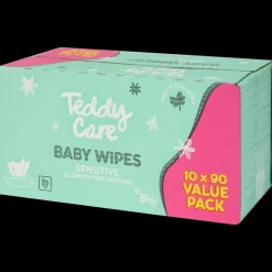 Lichaamsverzorging*Teddy Care voordeelverpakking babydoekjes Sensitive 10 Stuks | Action NL