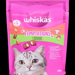 Dierenvoeding|Kat*Whiskas Temptations kattensnoepjes rund en kalkoen | Action NL