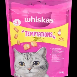 Dierenvoeding|Kat*Whiskas Temptations kattensnoepjes kip en kaas | Action NL