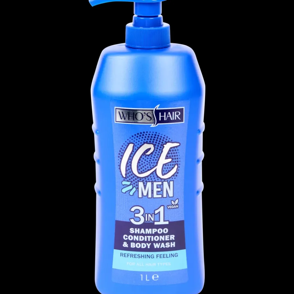 Lichaamsverzorging* Who's Hair 3-in-1 Ice Men 1 liter | Action NL